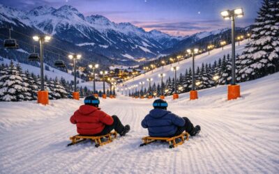 Eclairage d’une piste de luge