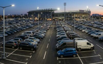 Eclairage des parkings d’un stade